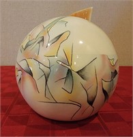 Art Pottery Sphere Vase By Tom Hubert