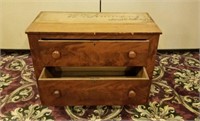 2 Drawer Wooden Dresser