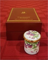 "Fuchsia" Staffordshire Enamels Trinket Box