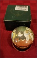 Falcon China Cat Trinket Box