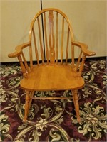 Curved Back Oak Rocking Chair