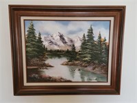 Mountain Landscape Painting By Linda Bennett