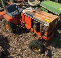 Simplicity System 5010 lawn tractor w/ rear tiller