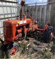 Farmall B tractor w/ Woods L 306 mower deck