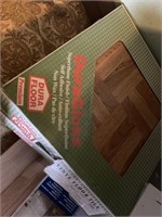 2 packs Vinyl flooring tile, blinds, trim, PLUS