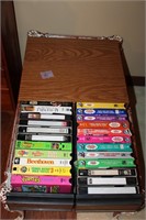 VHS TAPE STORAGE WITH TAPES