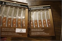 2 BOXES OF 6EA DELUXE STEAK KNIFE SET