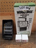 Workhorse Three Lights in One, Drill Bits