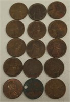Lincoln and indian Head Pennies