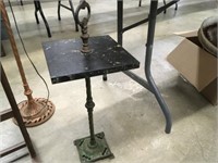 Marble Top Side Table with Handle