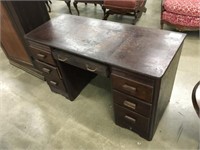Small wooden antique writing desk
