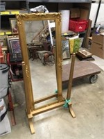 Gold Mirror with stand
