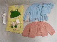 Crochet Baby Blanket, Sweaters, Hats & Booties