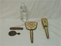 Vintage Vanity Hand Mirrors, Comb & Brush