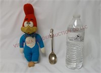Woody Woodpecker Silver Plate Spoon & Doll