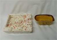 MidCentury Speckled Ceramic & Las Vegas Ashtrays