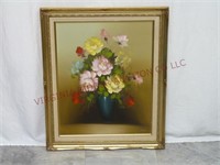 Vintage Framed Painting on Canvas ~ Signed Palner