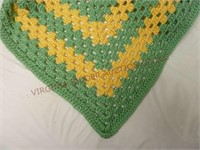 Hand Crochet Baby / Lap Blanket ~ Approx 45" Sq