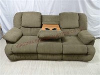 Double Reclining Sofa w Center Fold Down