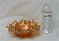 Dugan Carnival Glass Cosmos Variant 9" Bowl
