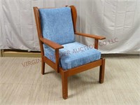 Mid Century Solid Wood Arm Chair