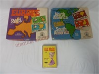 Old Maid, North America & Europe Flash Cards