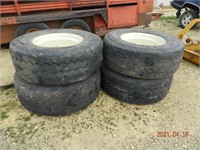 4 - 385/65 R 22.5 Tires on Rims