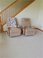 PAIR OF UPH RECLINERS