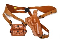 DeSantis leather shoulder holster, fits Model 657