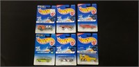 Lot of 6 1990s Hotwheel Cars New On Card