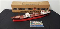 Vintage Texaco Tanker Toy Ship With Box & Manual
