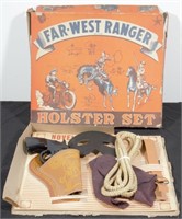 Vintage Asmaco Far-West Ranger Toy Gun cowboy Set