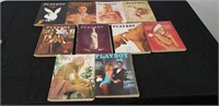 Lot of 10 1970s Playboy Magazines