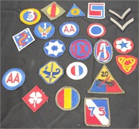 Lot of 22 US Military WW2 Patches