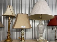 (3) TABLE LAMPS WITH SHADES