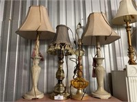 ASSORTMENT OF 4 TABLE LAMPS