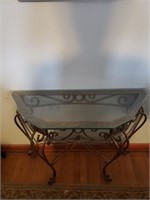 Glass Top Entry Way Table