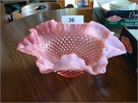 Hobnail Pink Bowl