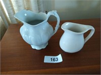 Royal Ironstone Pitcher & Other Pitcher