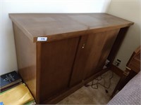 Cabinet w/ Sliding Doors (With Contents)