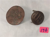 US WWI badges for hourse or mule gear