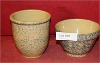 2 PIECES OF R.R.P. SPOUNGEWARE BOWLS