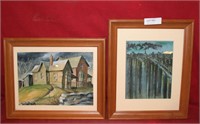 2 FRAMED WATER COLOR PICTURES