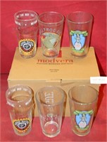 BOX OF ASSORTED DRINKING GLASSES