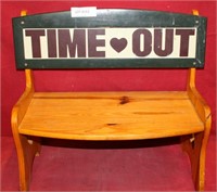 WOOD CHILDS TIME OUT BENCH