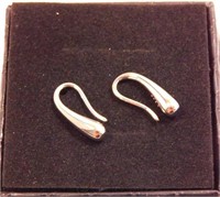 New Sterling Silver Teardrop Earrings. New in