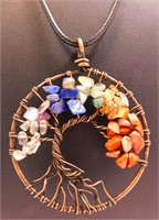 New Natural Stone Tree of Life with Chakra
