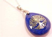 New Natural Stone Blue Sodalite Tree of Life