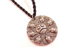 New Tibetan Silver Pendant with 20" Rope
