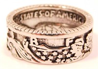 New Vintage Style Coin Ring (Size 11) New in Gift